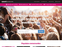 Tablet Screenshot of concertvervoer.com